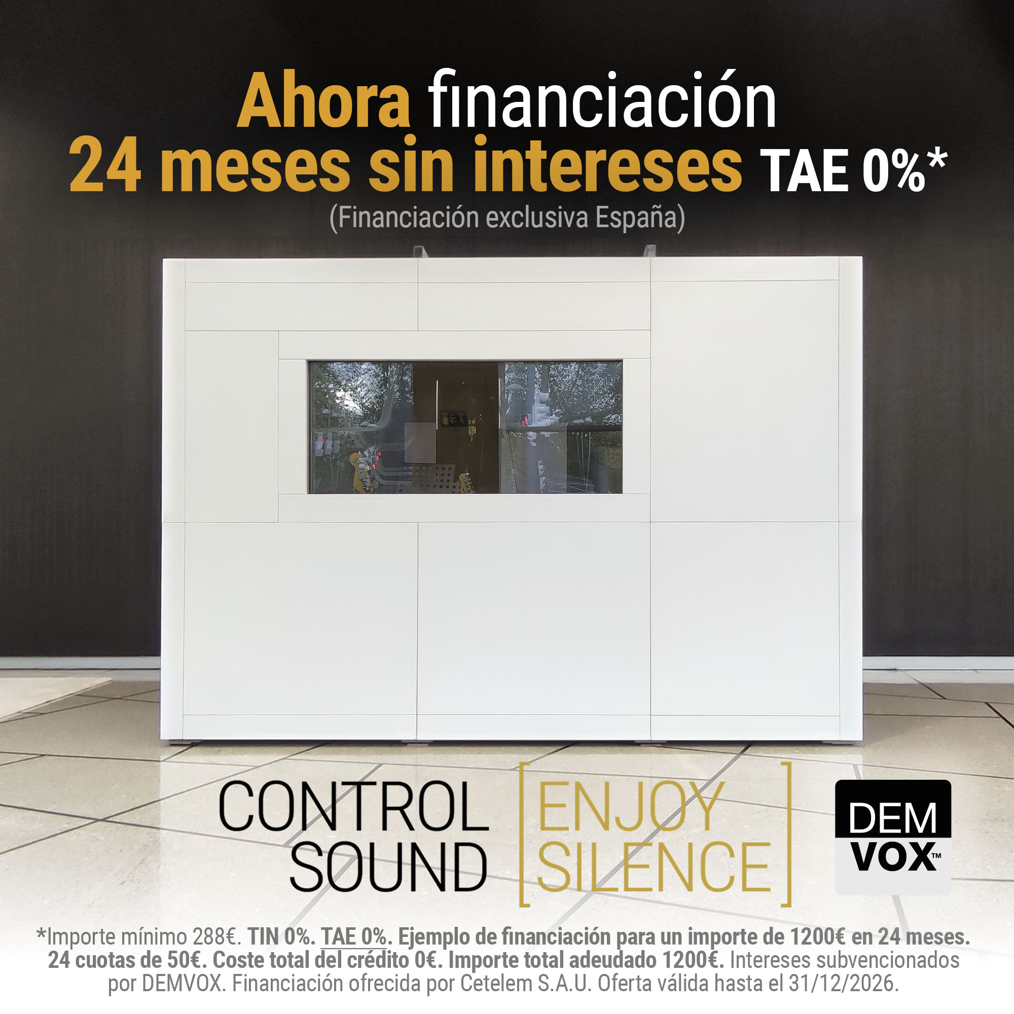 financiación cabinas insonorizadas financiación cabinas oficina